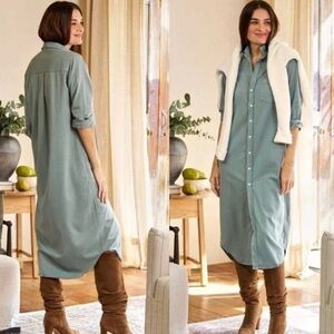 Frank & Eileen Rory linen dress size M